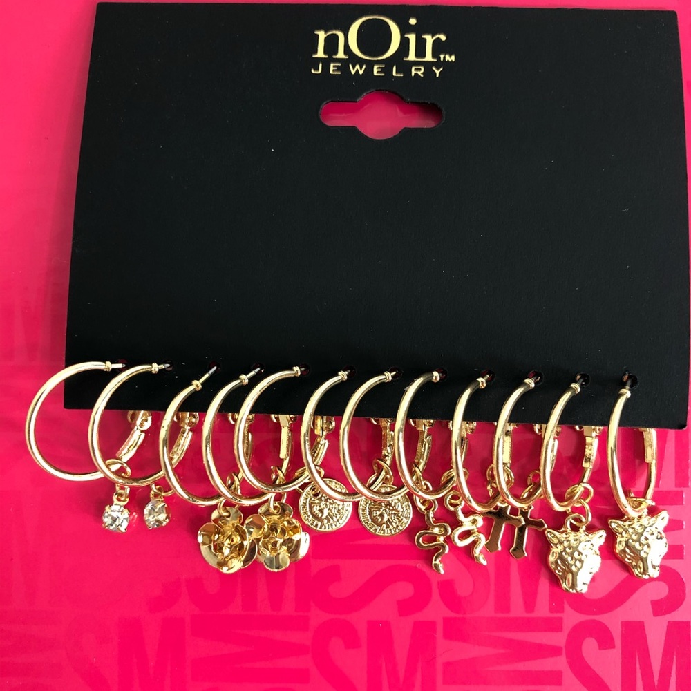 Earrings 6 pairs